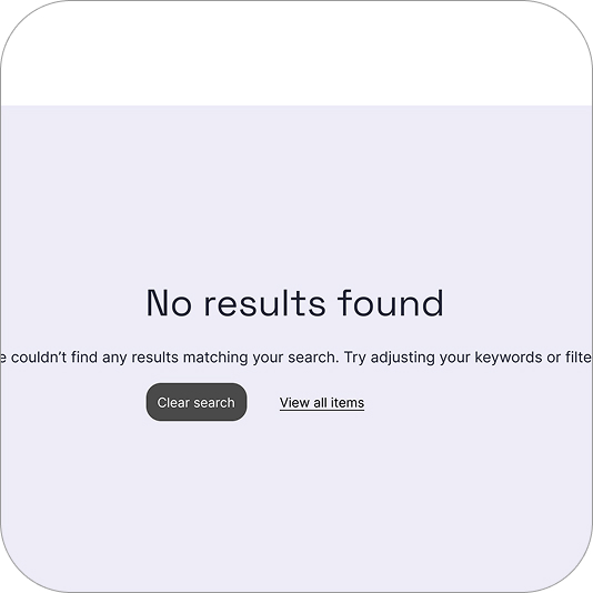 No Results State
